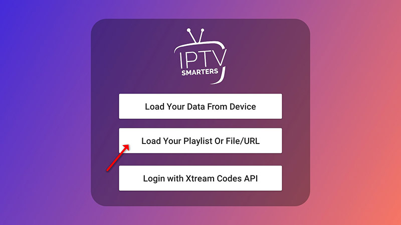 Step 8: Choose Xtream login