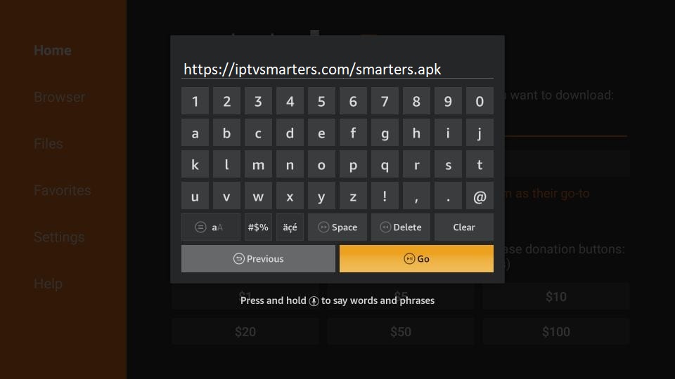 Step 4: Enter the app link