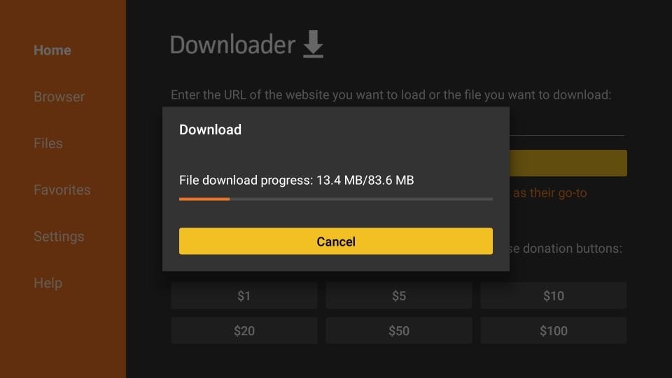Step 5: Let it download